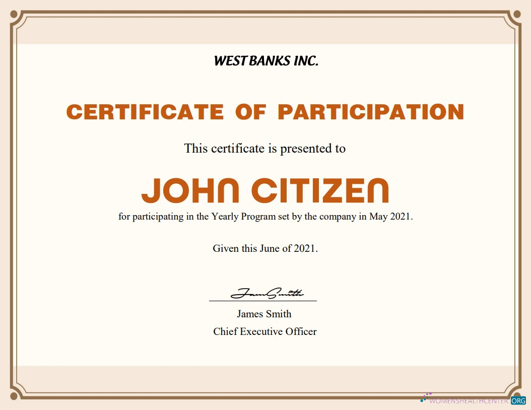 Download USA Participation cert Version 2 Photoshop template